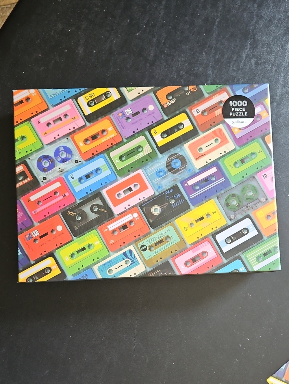 Galison 1000-Piece Retro Cassette Tape Puzzle - Multicolor